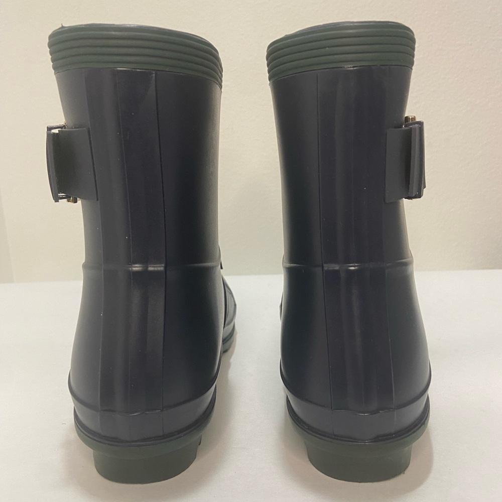 Tommy Hilfiger Rain Boot w/Waterproof Side Buckle Navy/Green - Picture 4 of 6